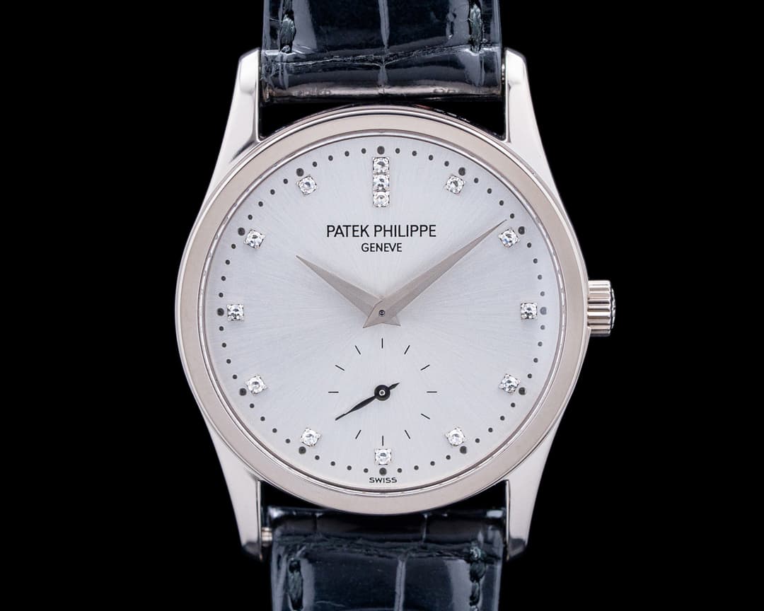 Image of Patek Philippe 3796G Calatrava Japan Edition 18K White Gold Silver Diamond Dial LIMITED
