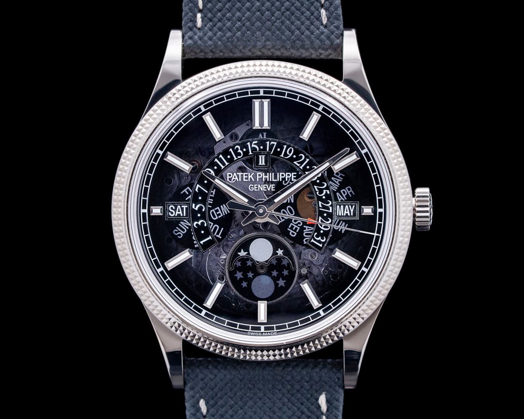 Patek Philippe 6159G Retrograde Perpetual Calendar 18K White Gold Black Dial