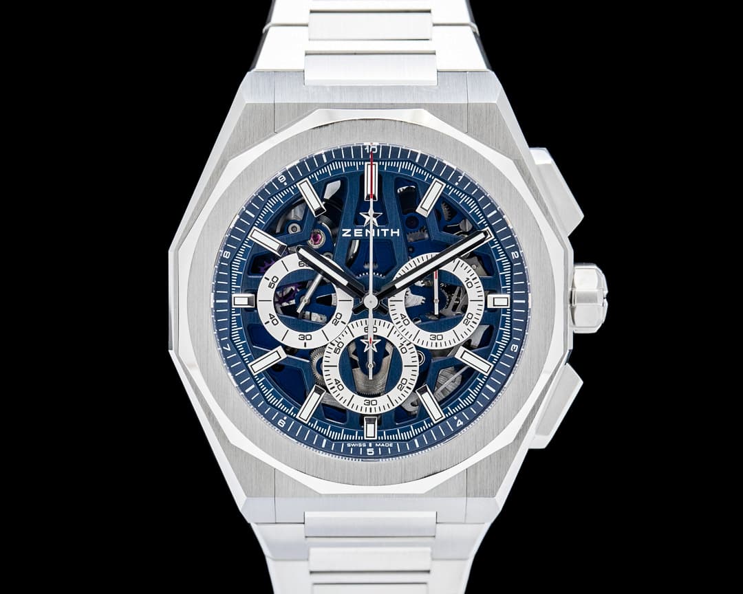 Image of Zenith Defy Skyline Chronograph SS Blue Skeleton Dial