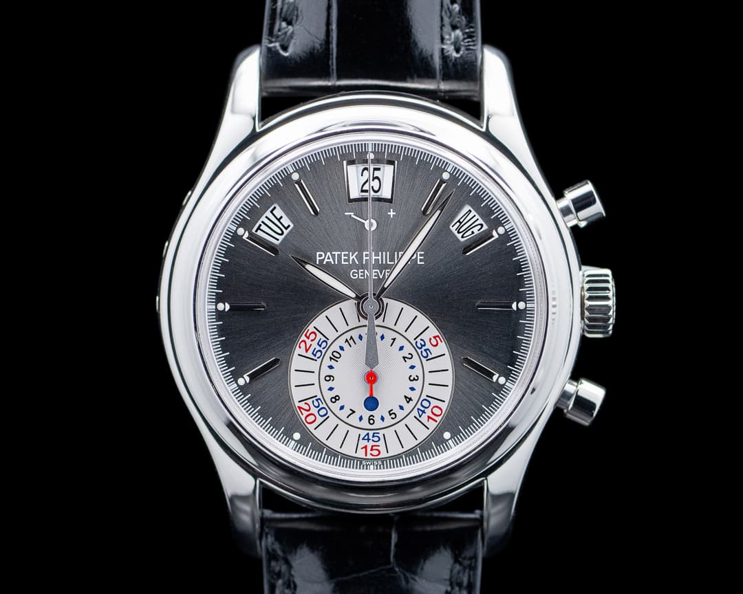 Image of Patek Philippe 5960P Annual Calendar Chronograph Platinum Gray Dial