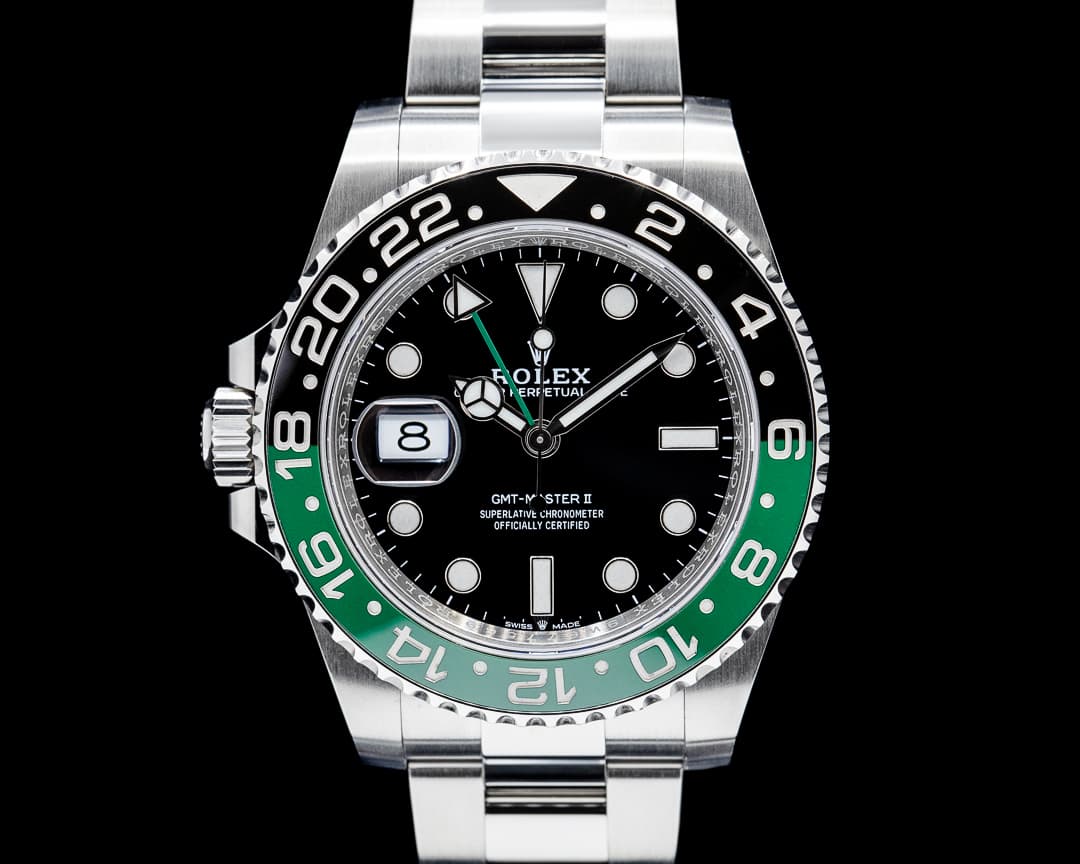 Image of Rolex 126720VTNR GMT-Master II Left-Handed SS Black Dial
