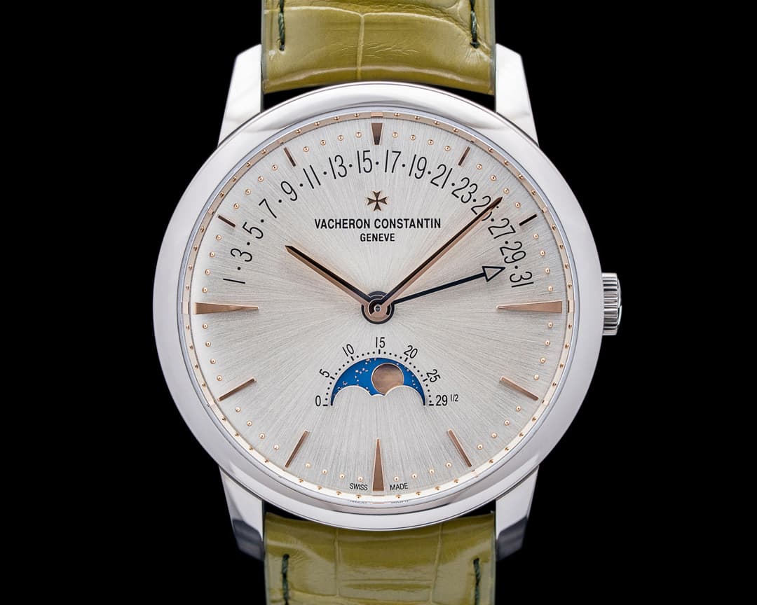 Vacheron Constantin Traditionnelle Retrograde Date Moonphase 18K WG Silver Dial 2026