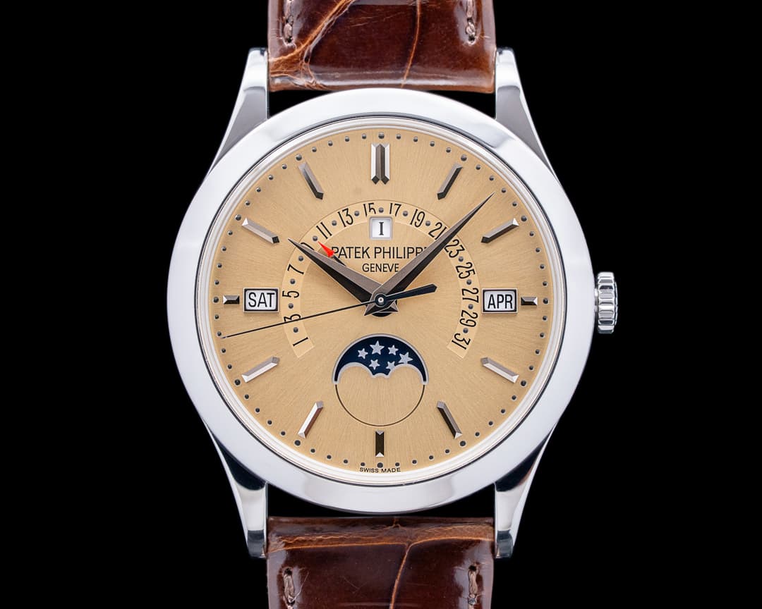 Patek Philippe 5496P Grand Complications Perpetual Calendar Platinum Bronze Dial RARE