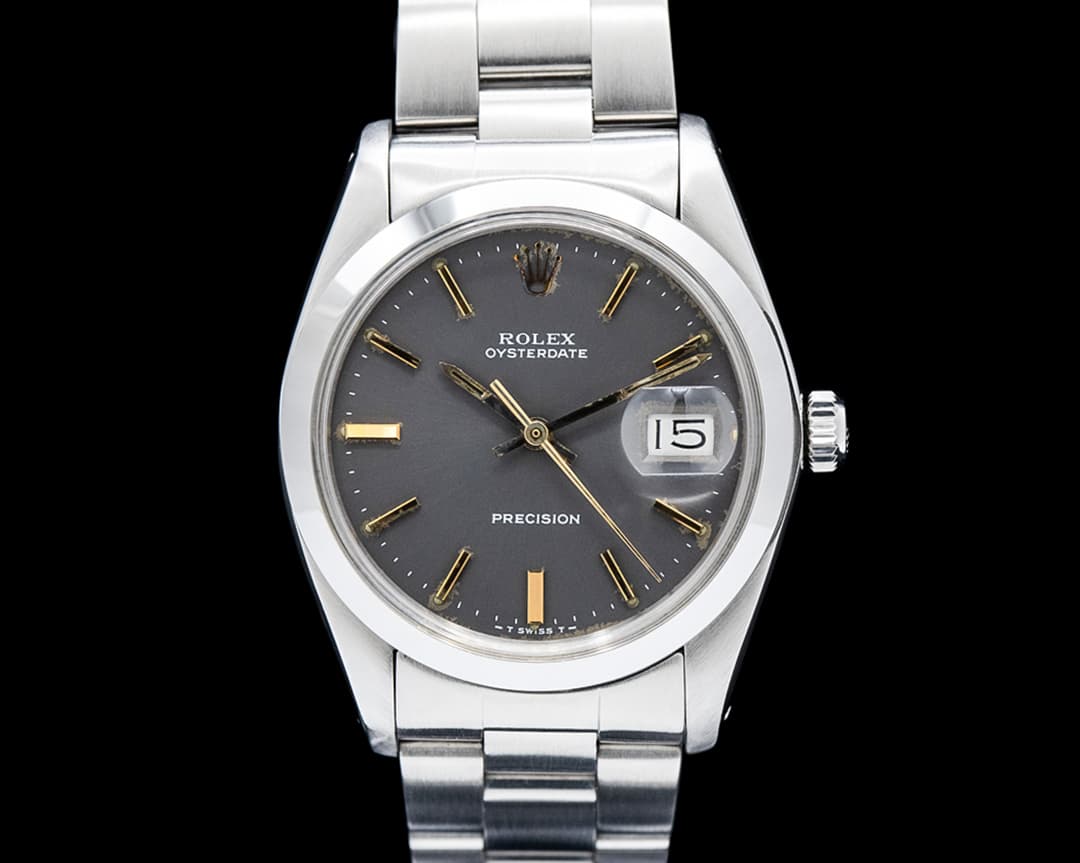 Rolex 6694 Vintage Oysterdate Precision SS Gray Dial Circa. 1984