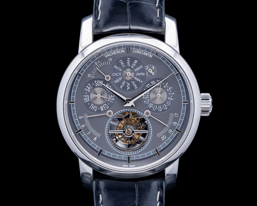 Vacheron Constantin Traditionnelle Tourbillon Perpetual EOT Platinum Gray Dial RARE