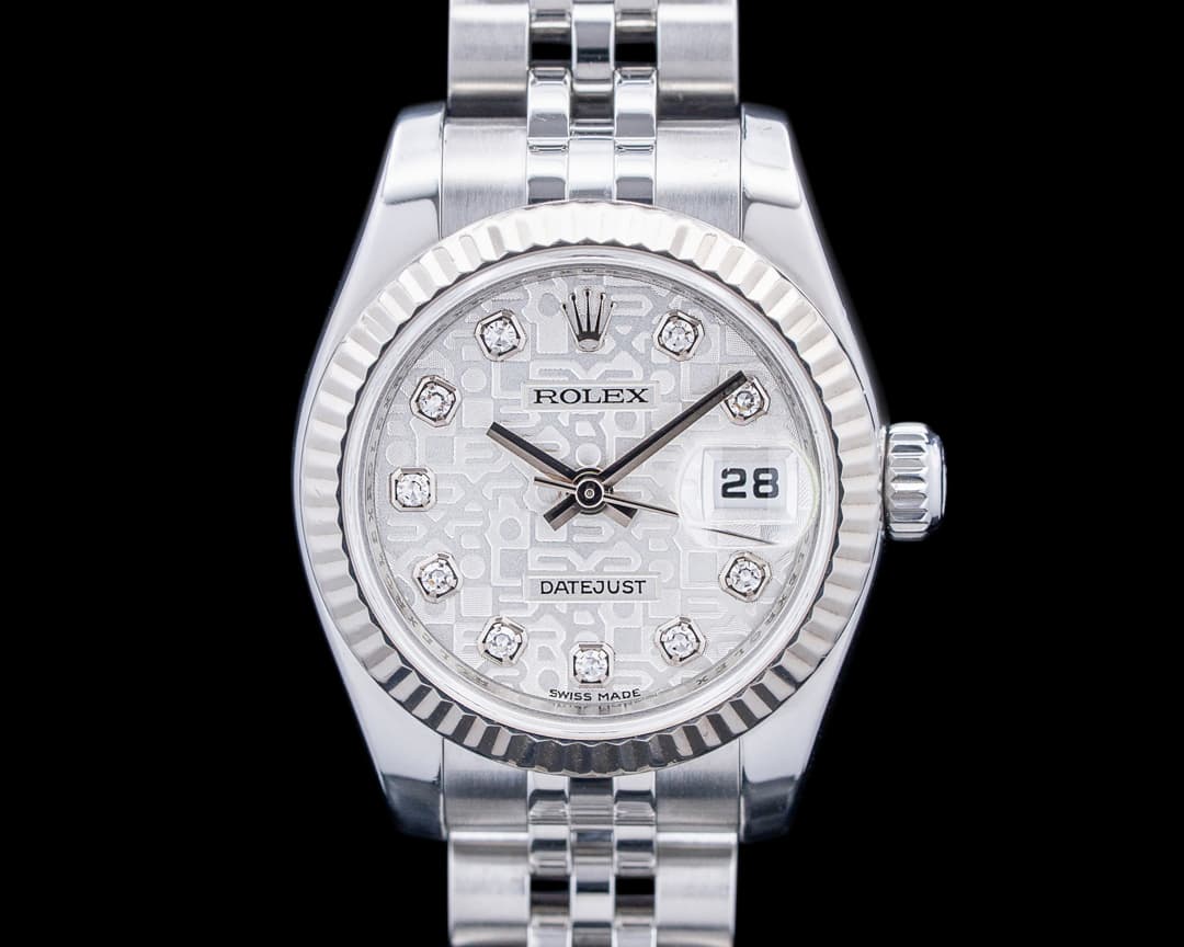 Rolex 179174 Lady-Datejust SS Silver Jubilee Diamond Dial Circa. 2006
