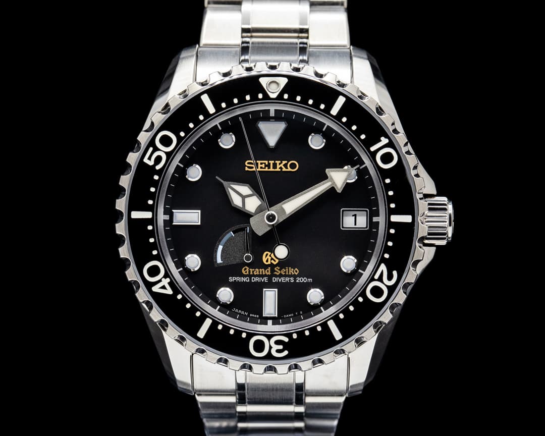 Image of Grand Seiko SBGA031 Spring Drive Diver Titanium Black Dial