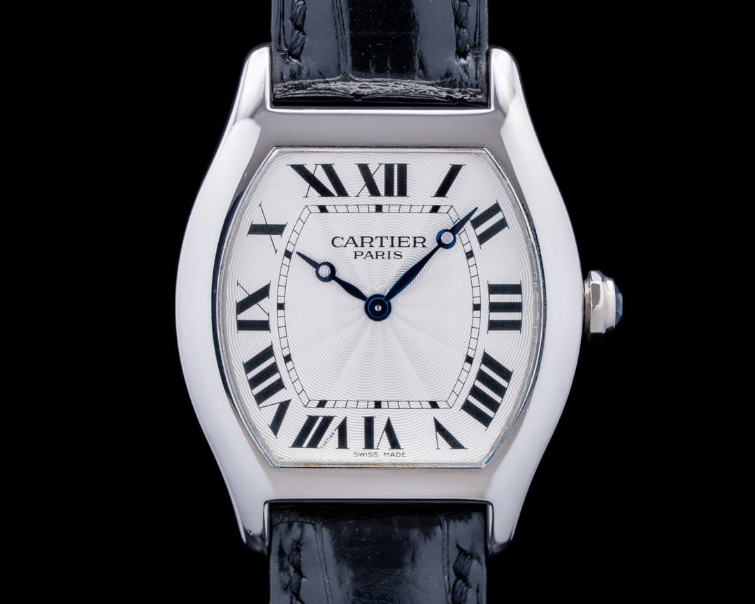 Image of Cartier W1532851 Tortue CPCP Platinum Silver Dial LIMITED