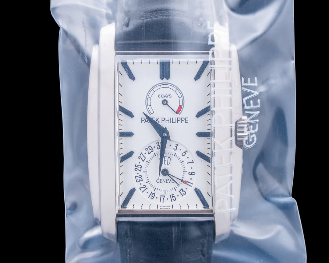 Image of Patek Philippe 5200G Gondolo 8-Day 18K White Gold Silver Dial SEALED