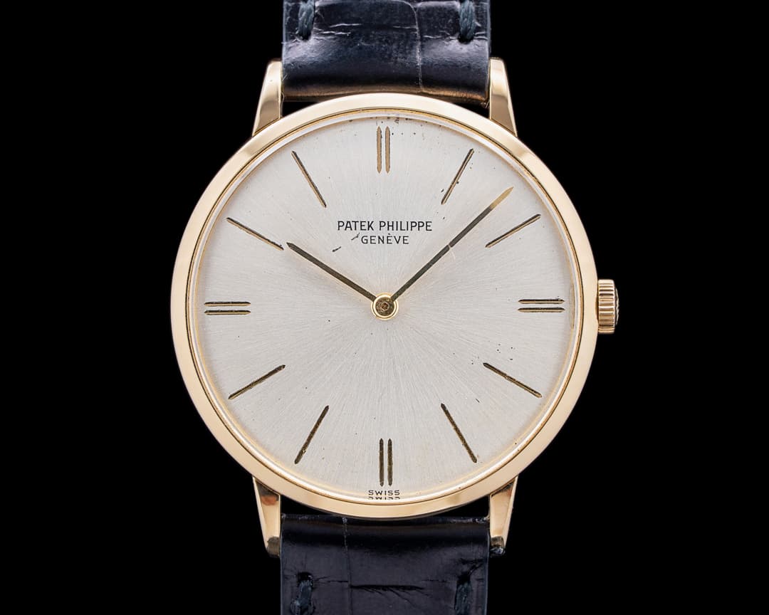 Patek Philippe 3468J Vintage Calatrava 18K Yellow Gold Silver Dial