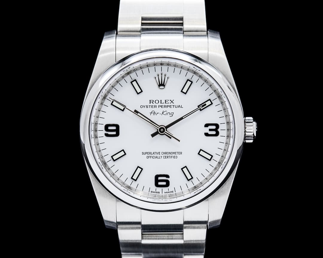Image of Rolex 114200 Air-King SS White Dial