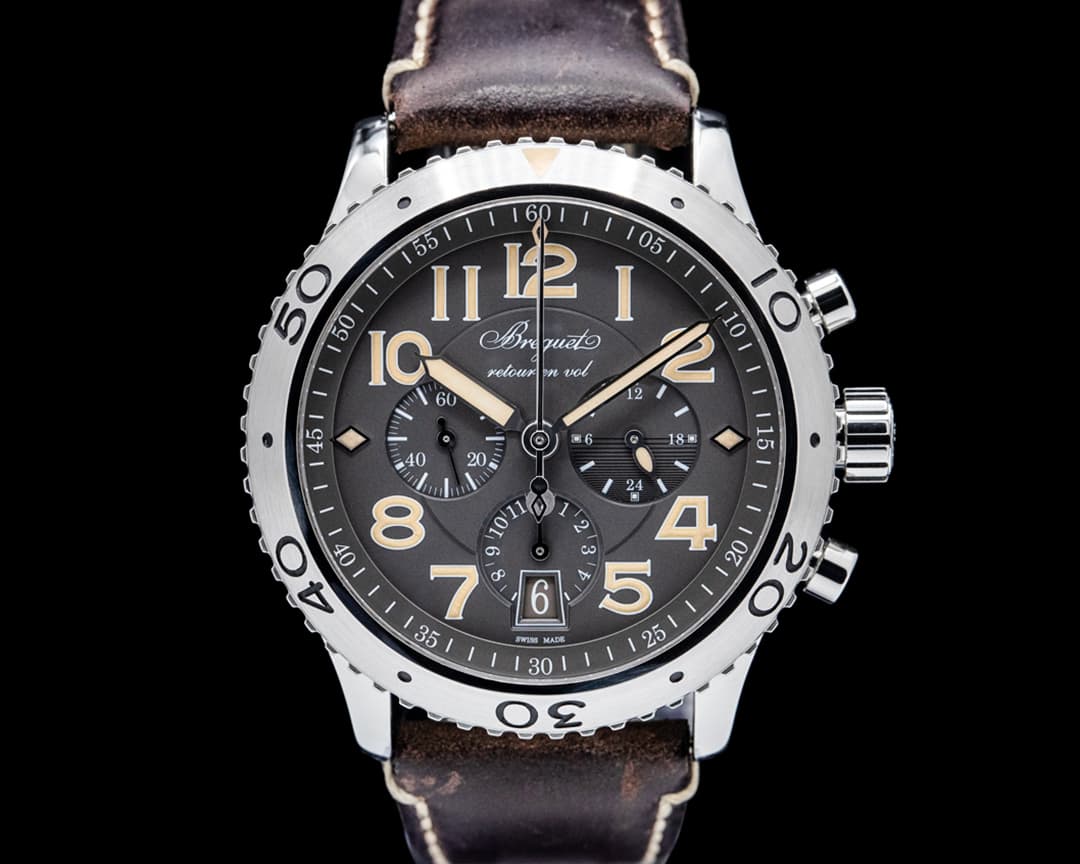 Breguet 3817ST Type XXI Flyback SS Gray Dial