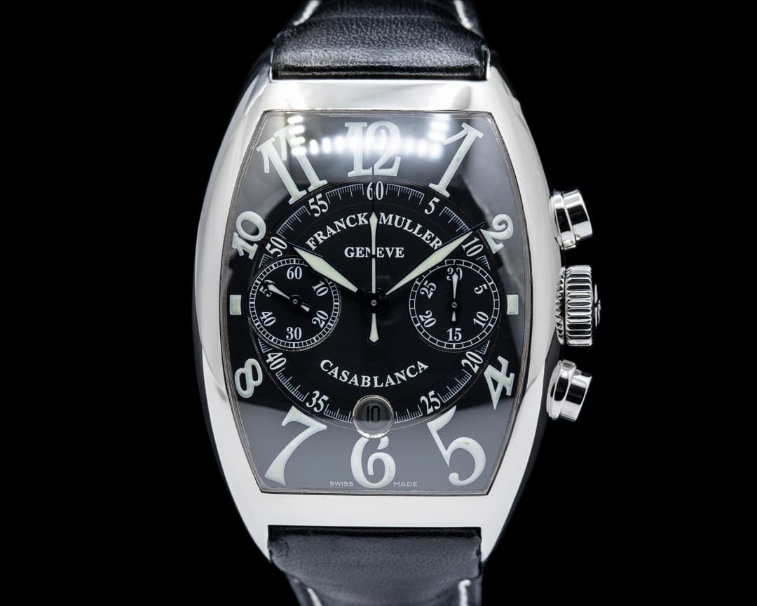 Image of Franck Muller 8885 Casablanca Chronograph SS Black Dial