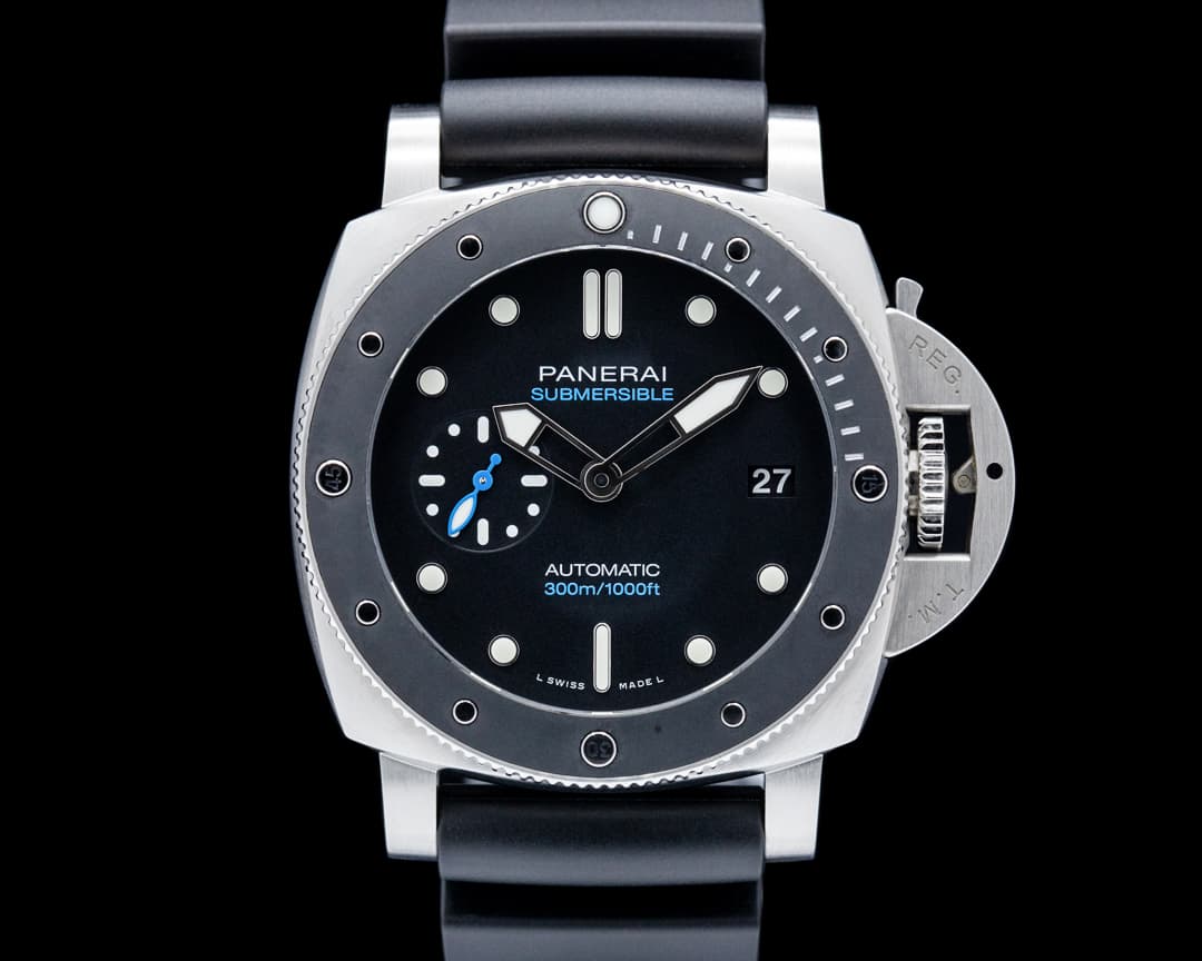 Image of Panerai PAM00683 Submersible 42MM SS Black Dial LIMITED