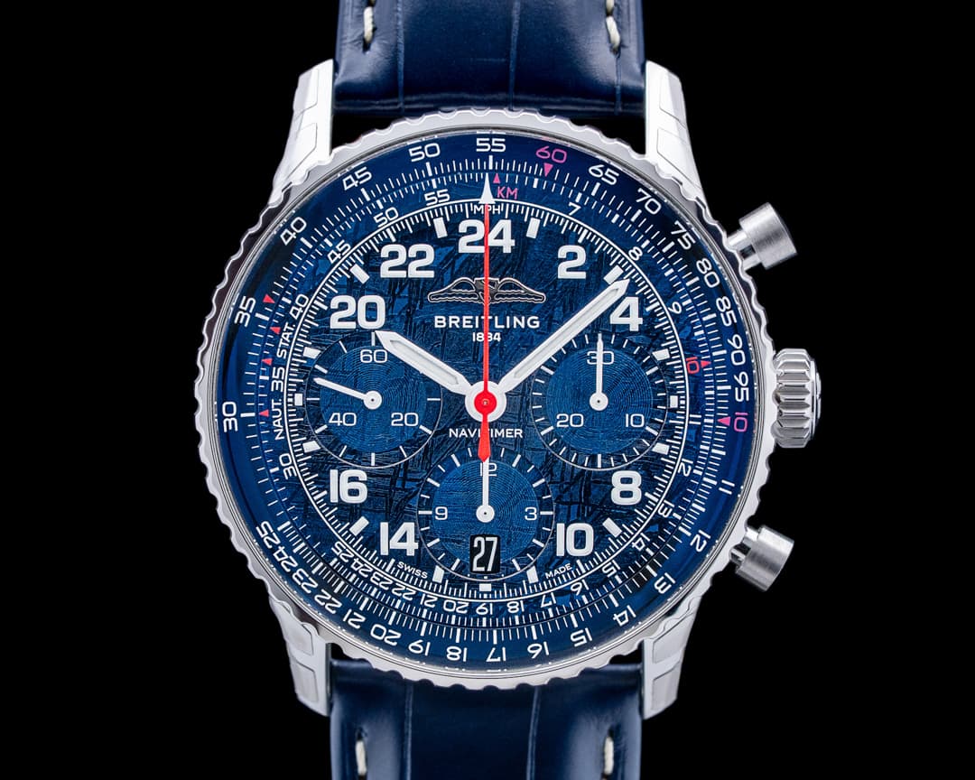Breitling AB0230 Navitimer B02 Chronograph 41 Cosmonaute ARTEMIS II SS Blue Dial
