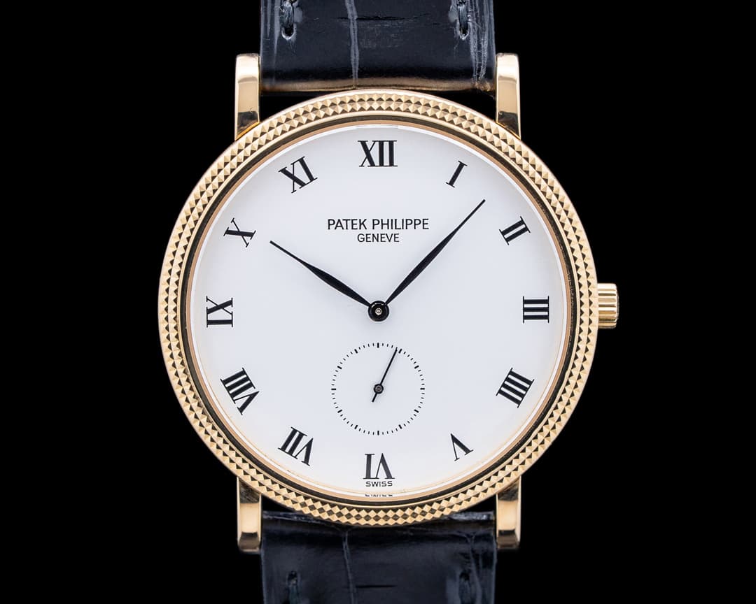 Patek Philippe 3919J Calatrava 18K Yellow Gold White Dial