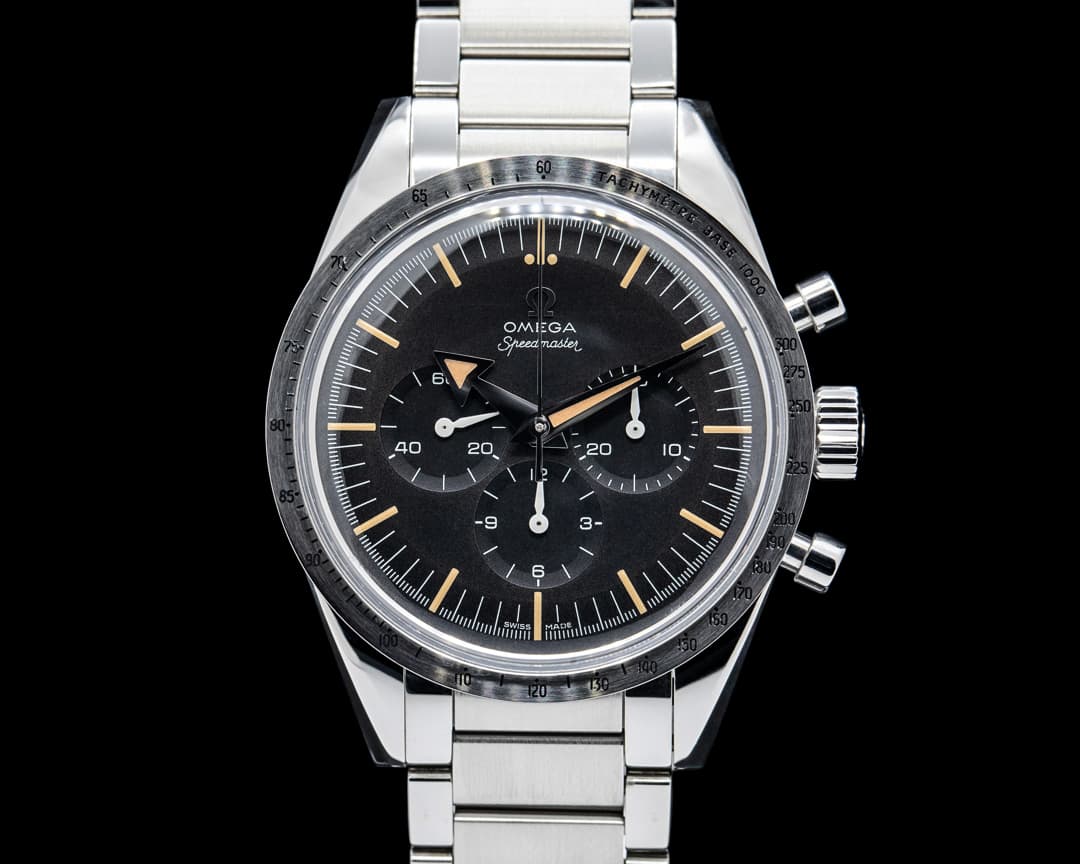 Image of Omega Speedmaster 1957 Trilogy SS Black Dial LIMITED