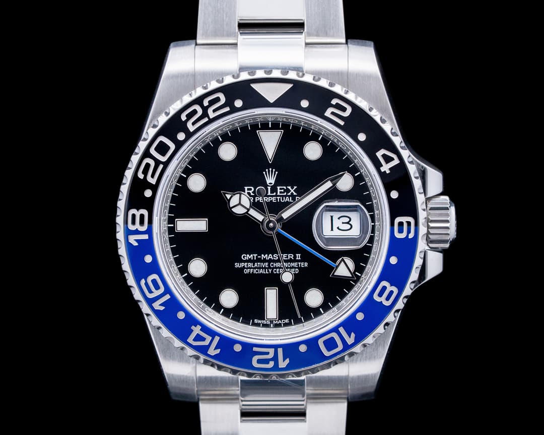 Rolex 116710BLNR GMT-Master II "Batman" SS Black Dial