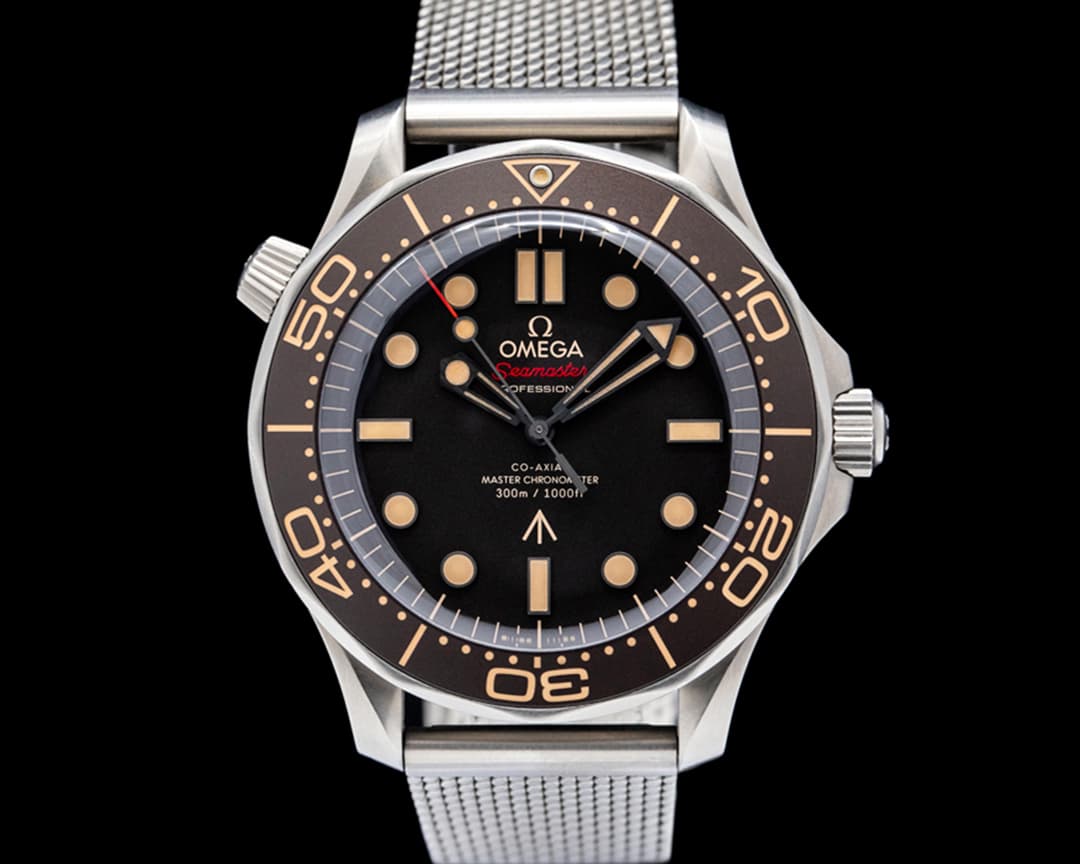 Image of Omega Seamaster Diver 300M 007 Edition Titanium Black Dial