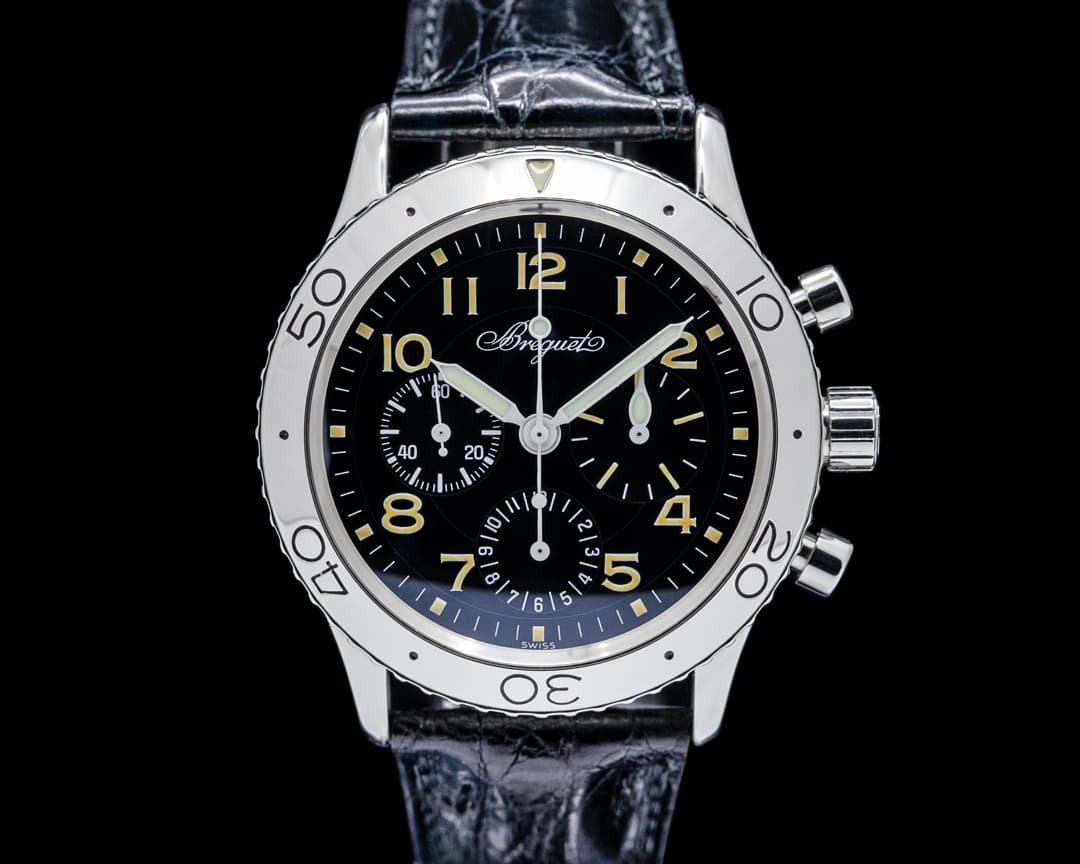 Image of Breguet 3800ST Type XX Chronograph SS Black Dial
