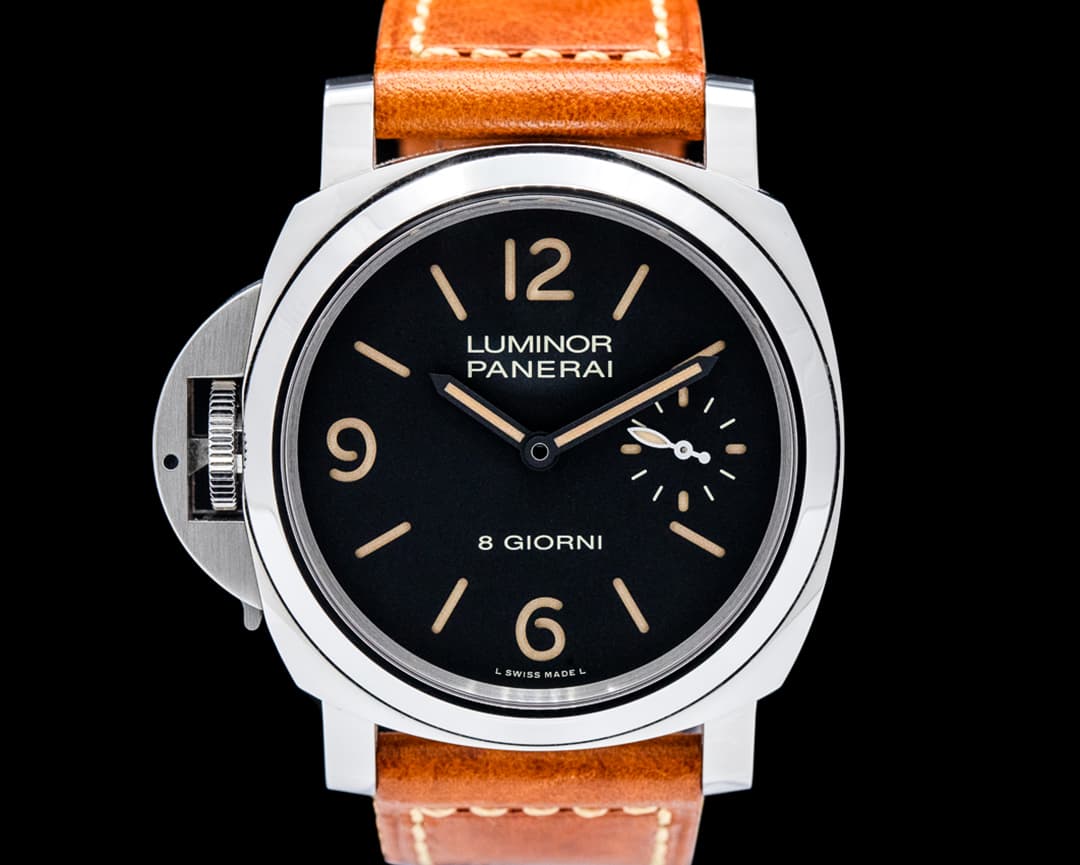Image of Panerai PAM01655 Luminor Destro 8 Giorni SS Black Dial LIMITED