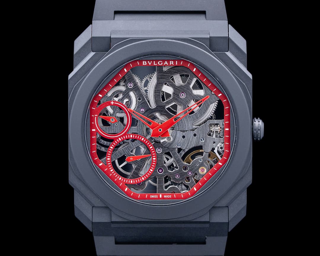 Bulgari 103527 Octo Finissimo Ceramic Skeleton Red Dial