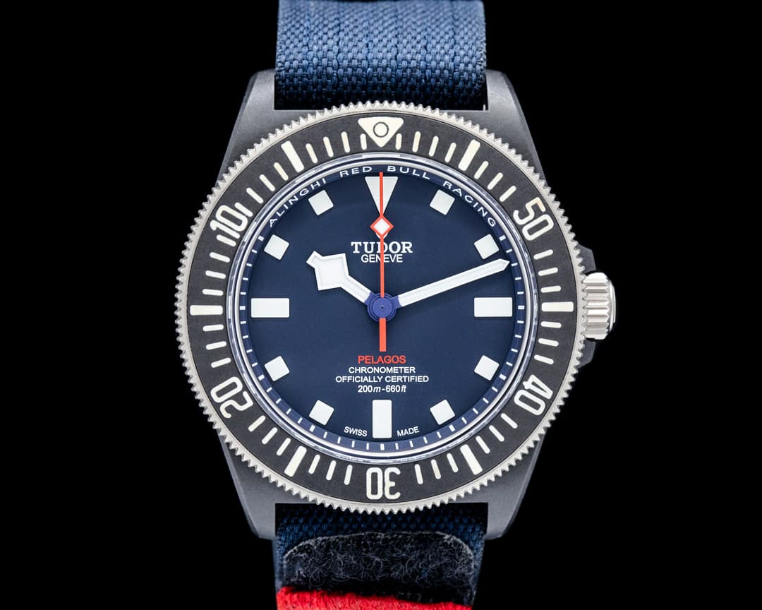 Image of Tudor Pelagos FXD Alinghi "Red Bull Racing" Black Composite Blue Dial