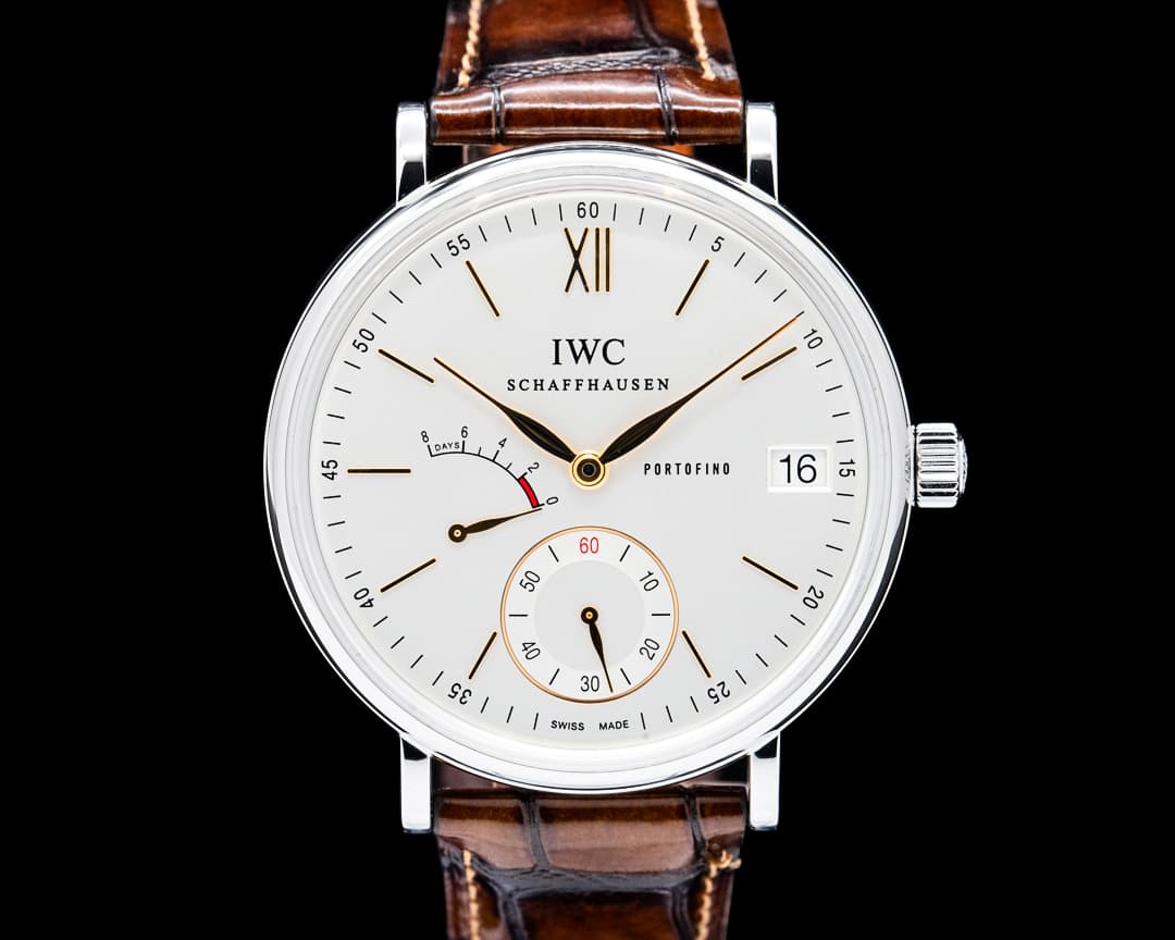 Image of IWC IW510103 Portofino Hand-Wound Eight Days SS Silver Dial
