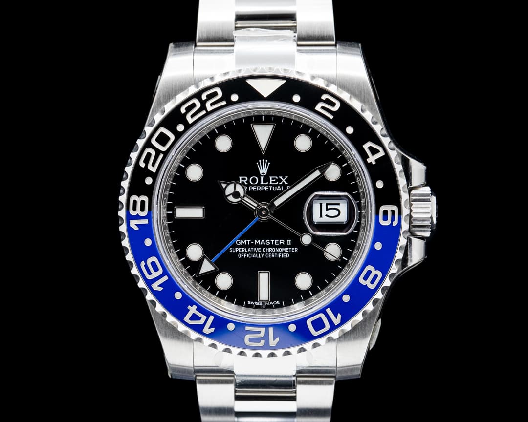 Rolex 116710BLNR GMT-Master II "Batman" SS Black Dial UNWORN