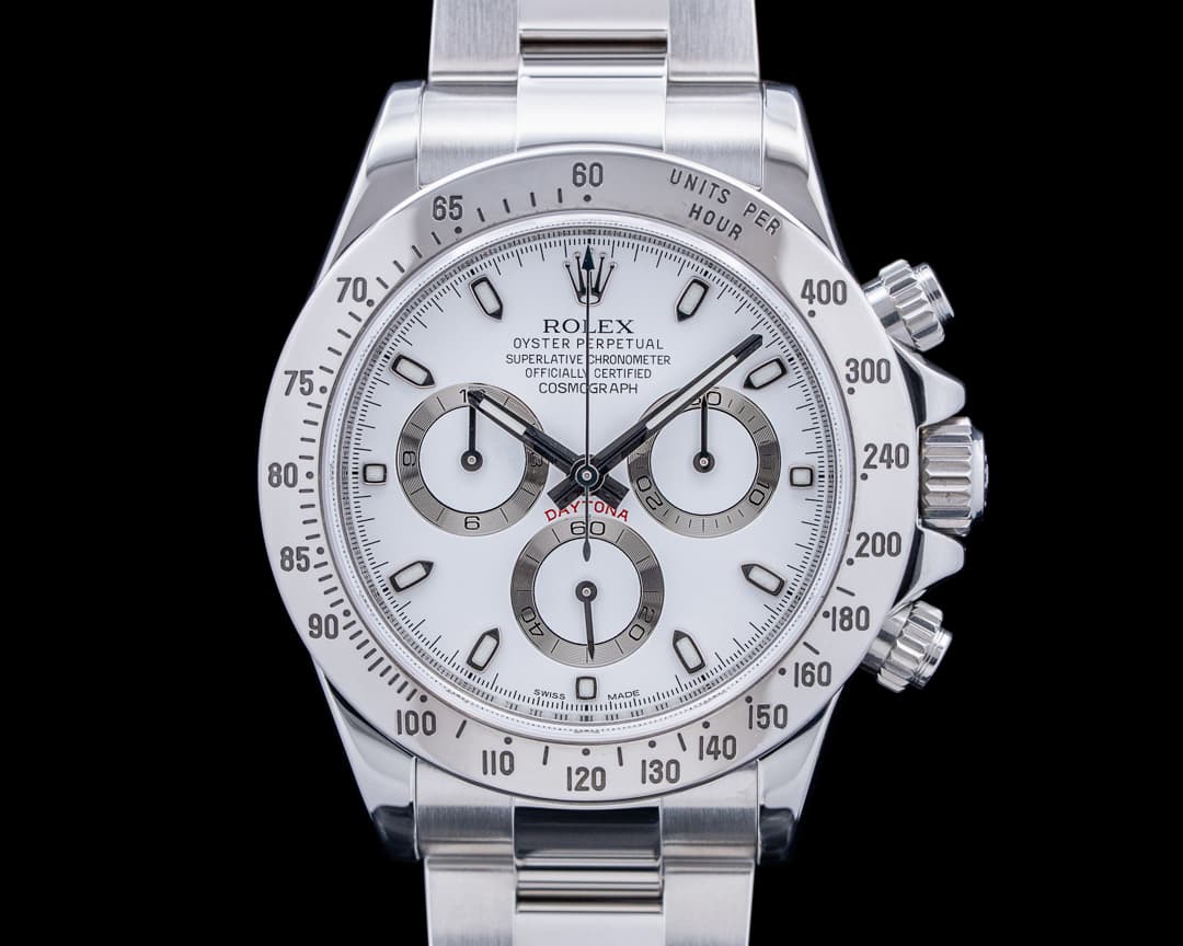 Rolex 116520 Daytona SS White Dial