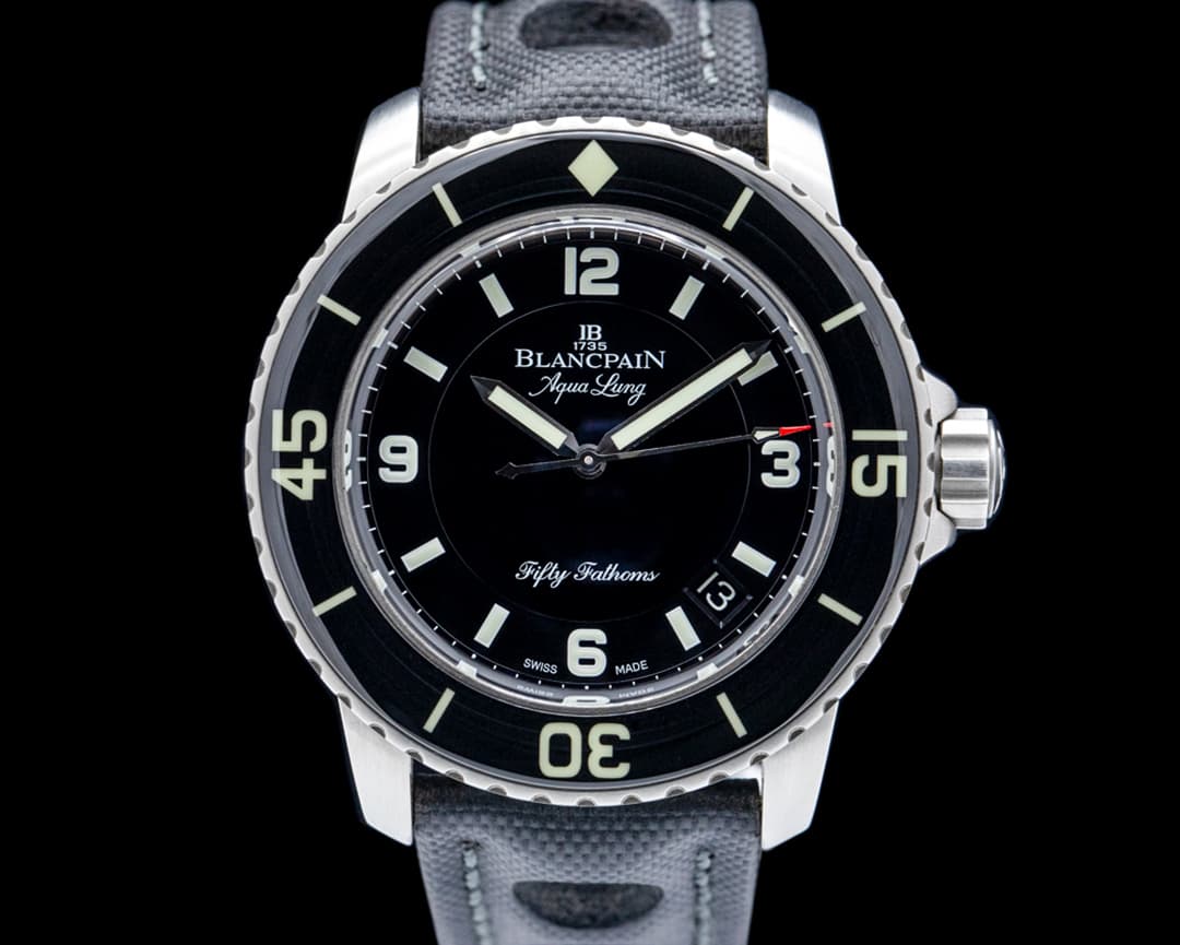 Blancpain 5015C Fifty Fathoms "Tribute to Aqua Lung" SS Black Dial LIMITED