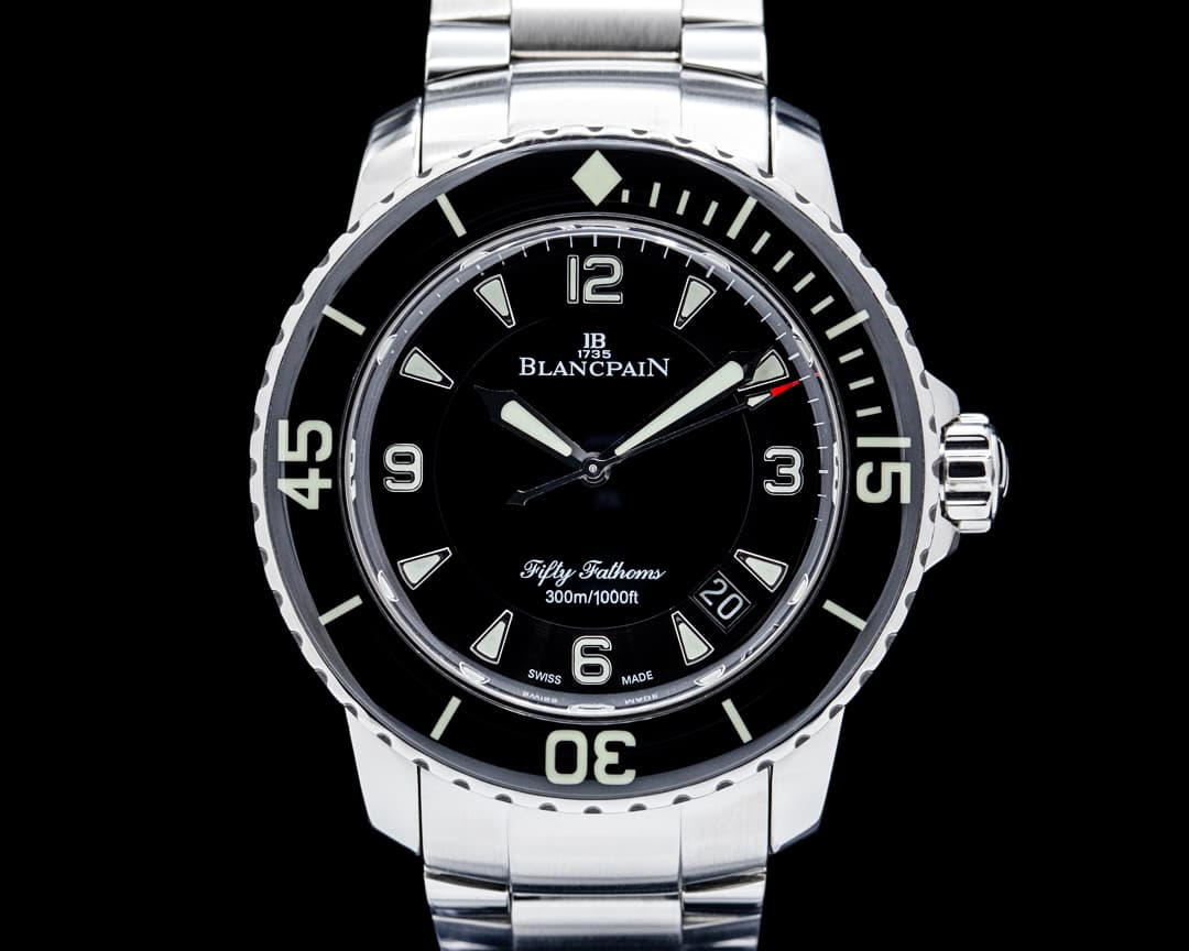 Blancpain 5015 Fifty Fathoms SS Black Dial