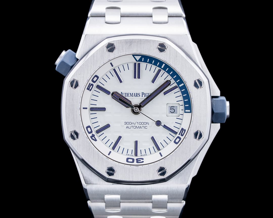 15710ST Royal Oak Offshore Diver SS White Dial