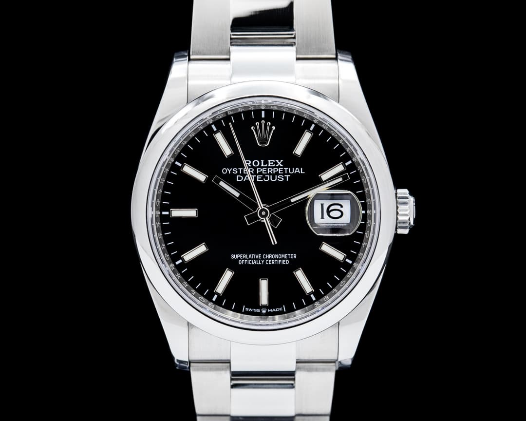 Rolex 126200 Datejust 36 SS Black Dial