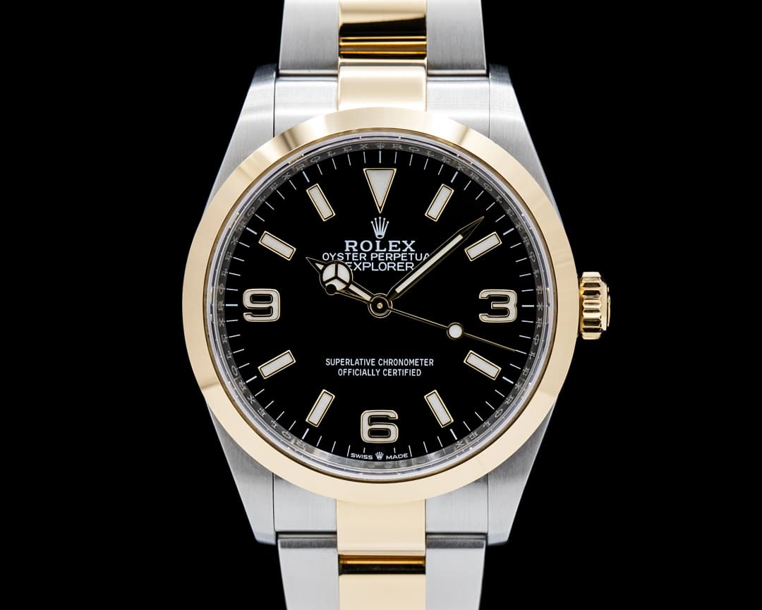 Rolex 124273 Explorer 36 SS / 18K YG Black Dial