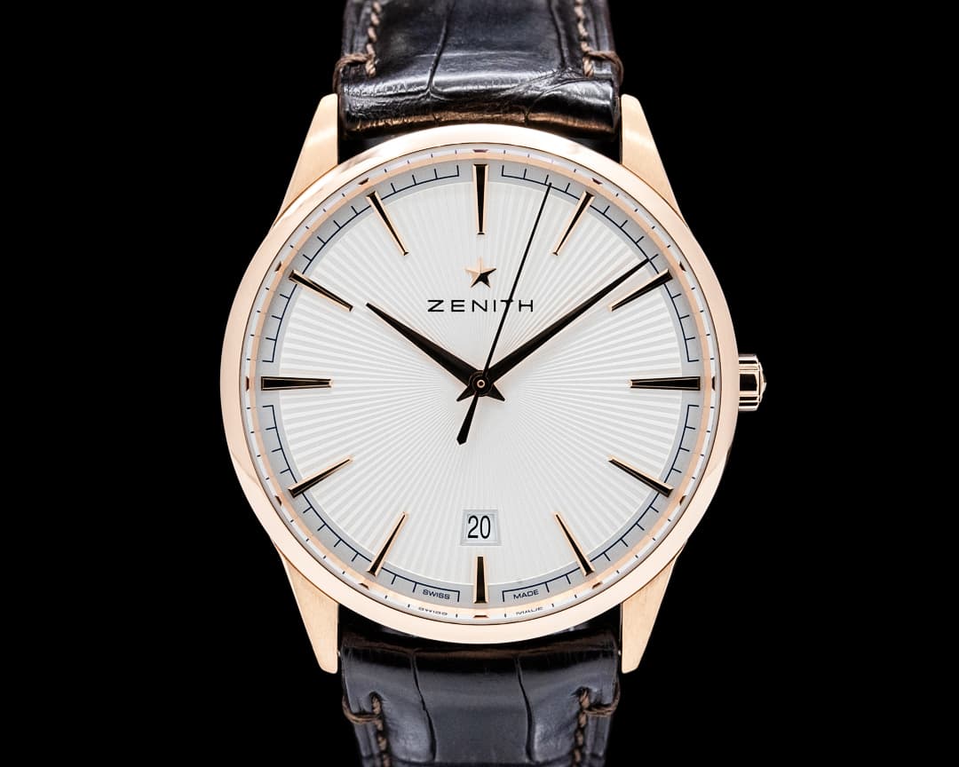 Elite Classic 18K Rose Gold Silver Dial
