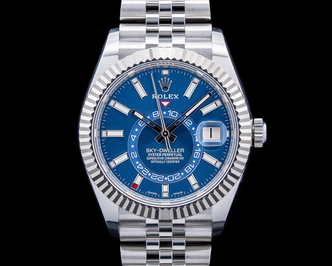 Rolex 326934 Sky-Dweller Jubilee SS Blue Dial