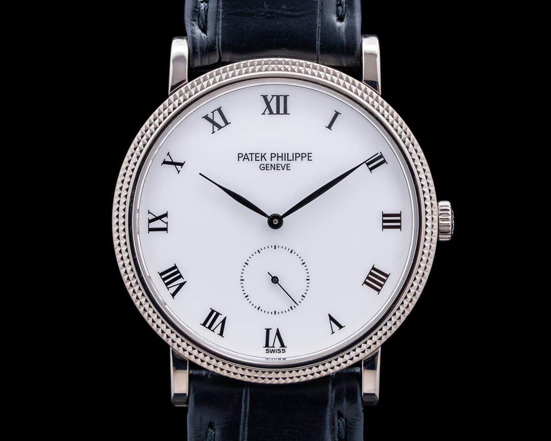 Patek Philippe 3919G Calatrava 18K White Gold White Dial