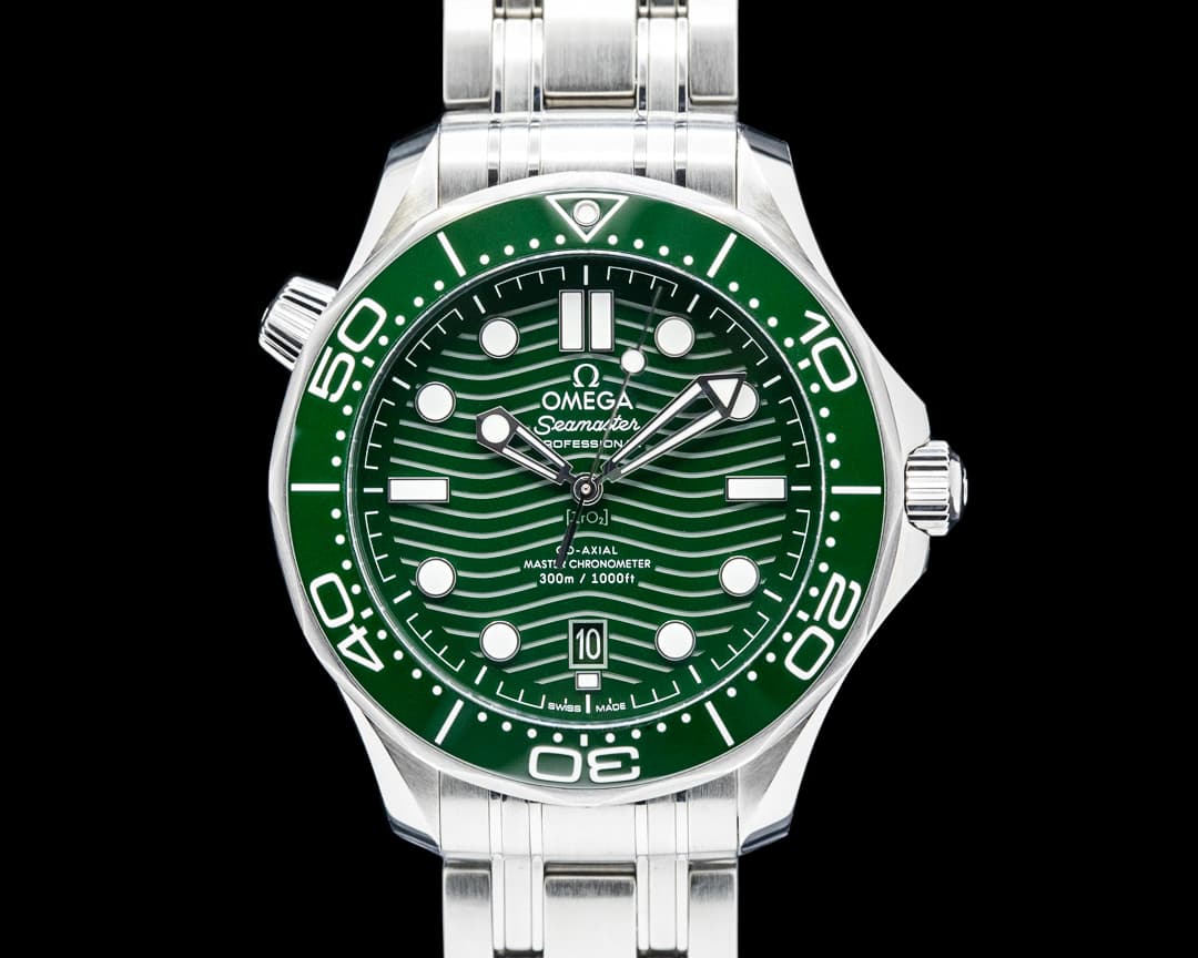 Omega Seamaster Diver 300M SS Green Ceramic Dial