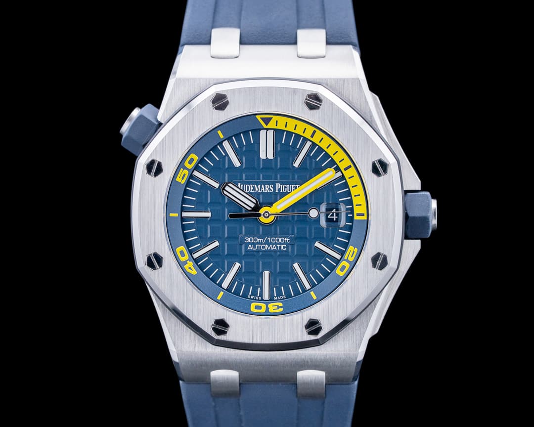Image of Audemars Piguet 15710ST Royal Oak Offshore Diver SS Blue Dial