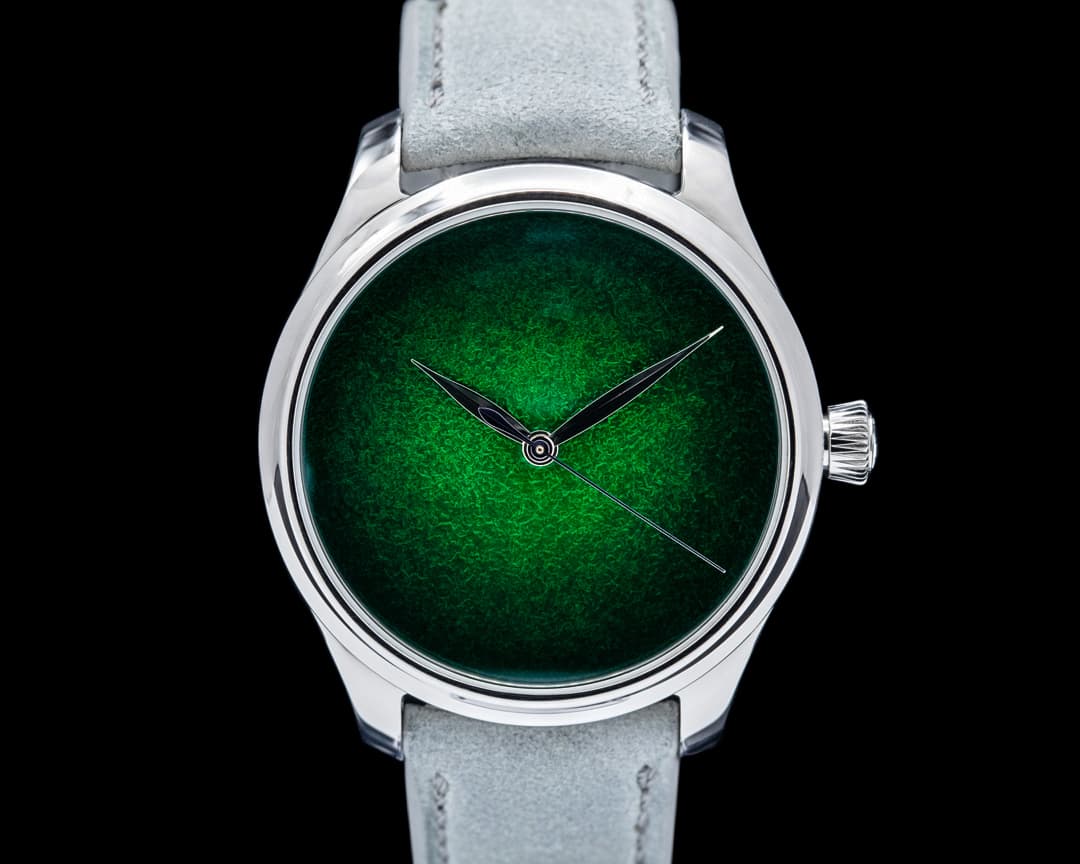 H. Moser and Cie. 1200-1233 Endeavour Centre Seconds Concept SS Lime Green Dial