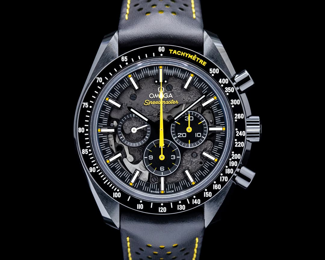 Image of Omega Speedmaster "Dark Side of the Moon" Black Ceramic Black Dial