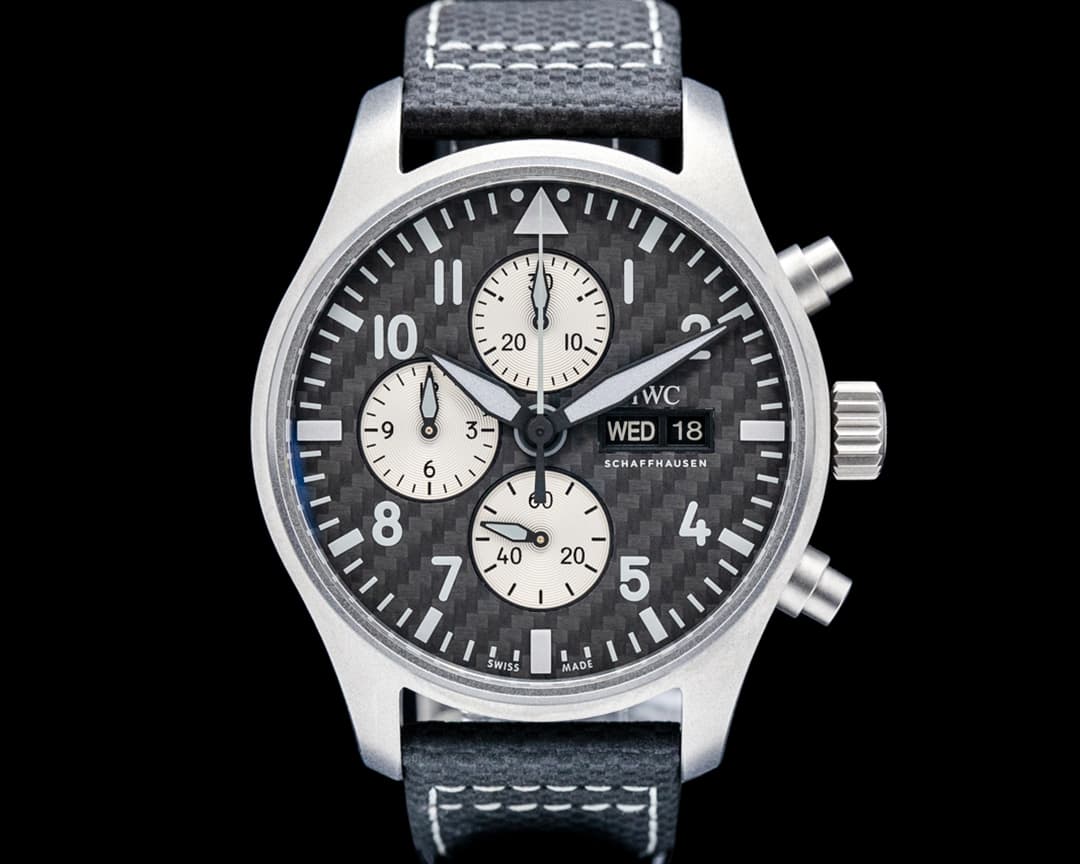 IWC Pilot's Watch Chronograph "AMG Edition" Titanium Carbon Fiber Dial