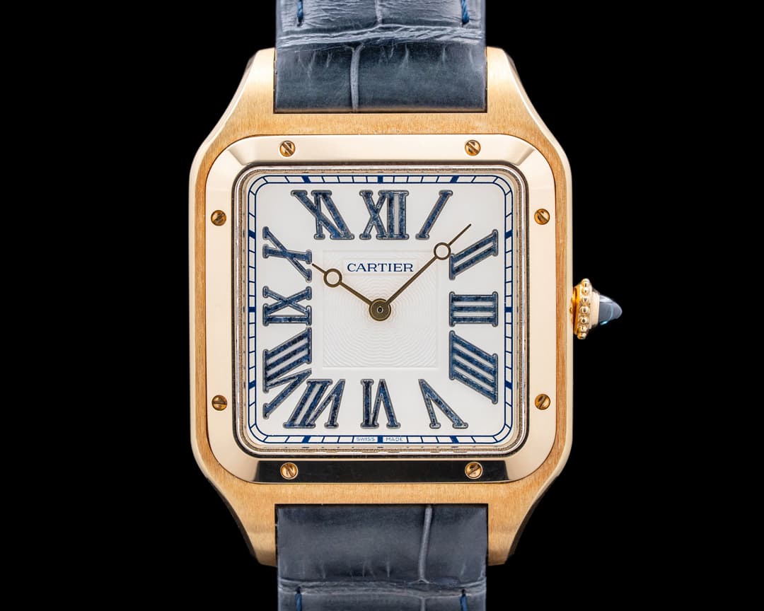 Image of Cartier WGSA0084 Santos-Dumont XL 18K Yellow Gold Cream Dial LIMITED