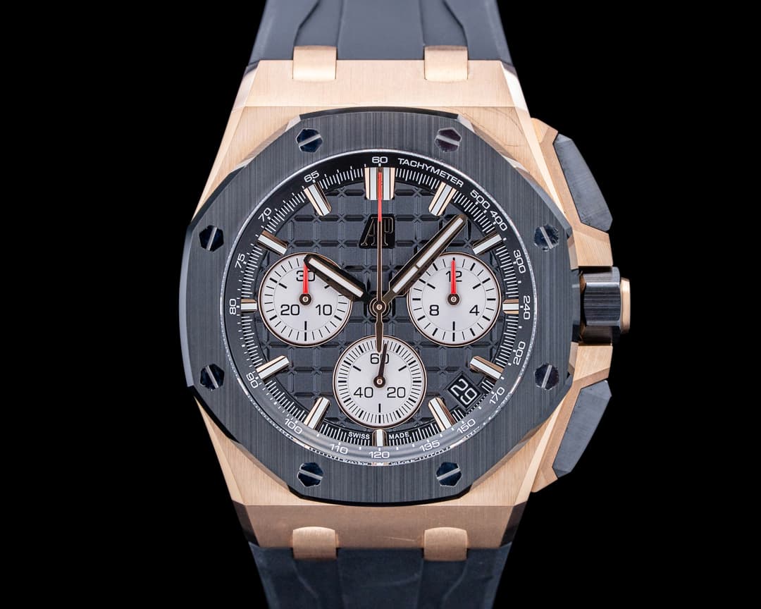 Audemars Piguet 26420RO Royal Oak Offshore Chronograph 18K Rose Gold Black Dial