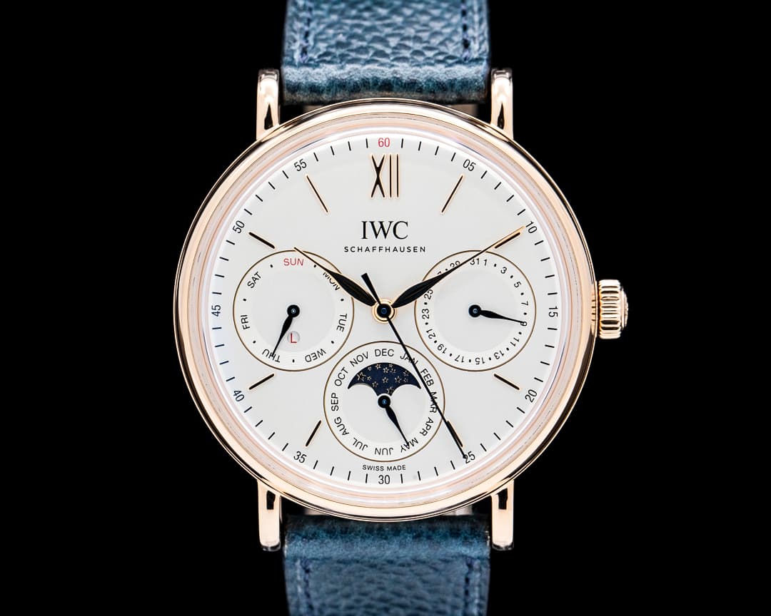IWC IW344602 Portofino Perpetual Calendar 18K Rose Gold Silver Dial 2025