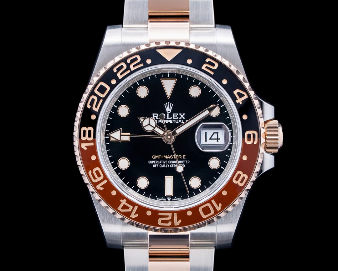 Image of Rolex 126711CHNR GMT-Master II SS / 18K Everose Gold Black Dial