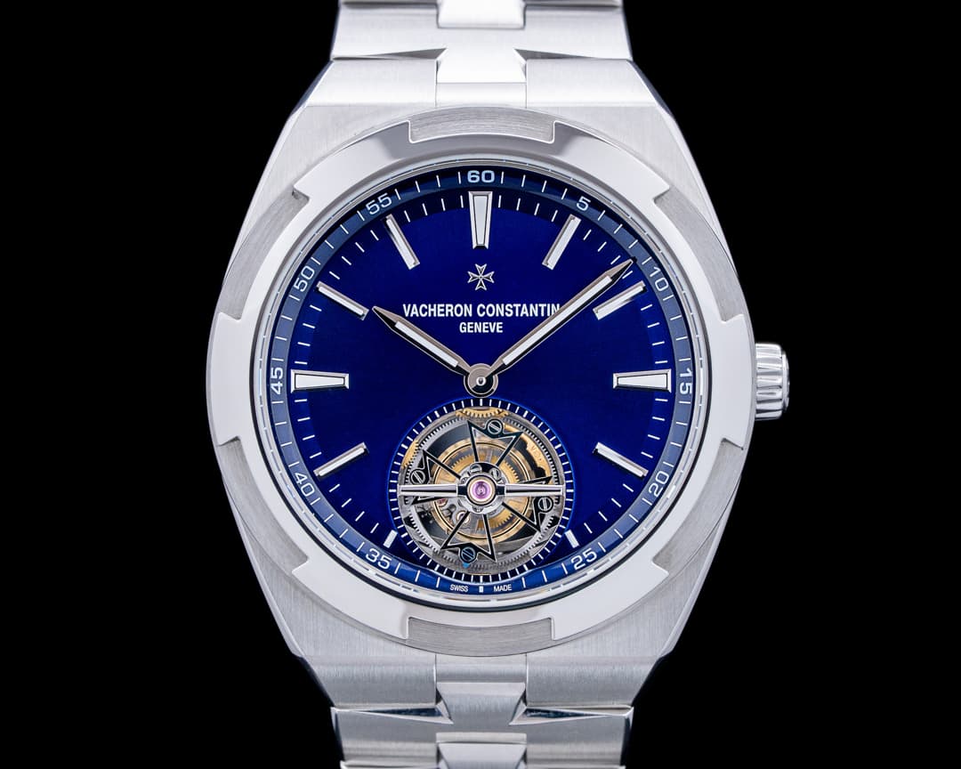 Image of Vacheron Constantin 6000V Overseas Tourbillon SS Blue Dial