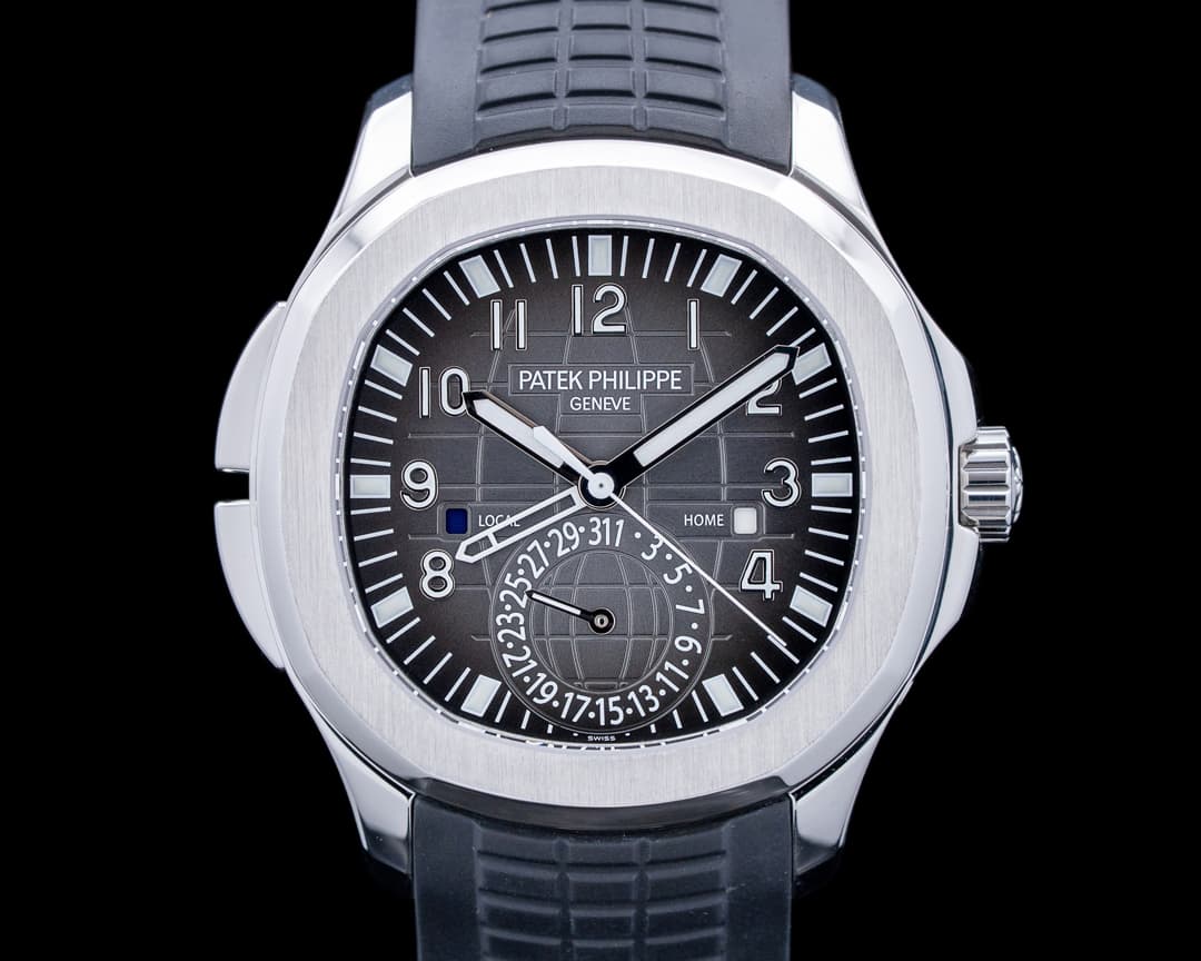 Patek Philippe 5164A Aquanaut Travel Time SS Black Dial