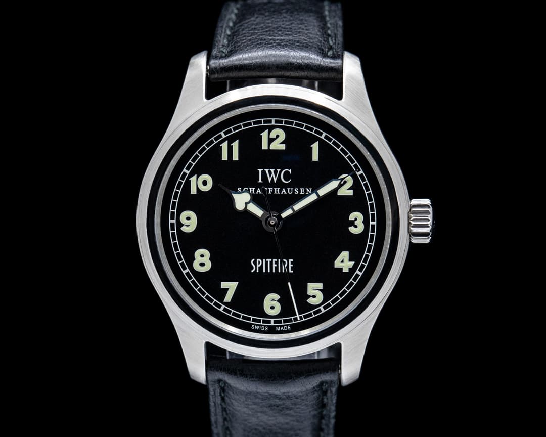 Image of IWC Pilot's Watch Mark XV Spitfire Battle of Britain SS Black Dial LIMITED